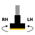 Kierunek obrotów (RH/LH)